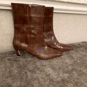 Dune London Brown Heeled Boots